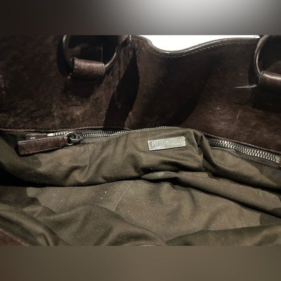 Gorgeous Miu Miu leather trimmed bag with cool hardware. Excellent condition - Picture 10 of 10